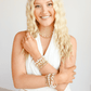 Saylor Pearl Bracelet in Gold: Standard 6.75 Inch - She Chester