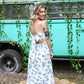 Scalloped Sea Midi Dress - She Chester