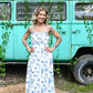 Scalloped Sea Midi Dress - She Chester