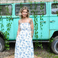 Scalloped Sea Midi Dress - She Chester