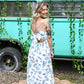Scalloped Sea Midi Dress - She Chester