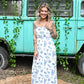 Scalloped Sea Midi Dress - She Chester