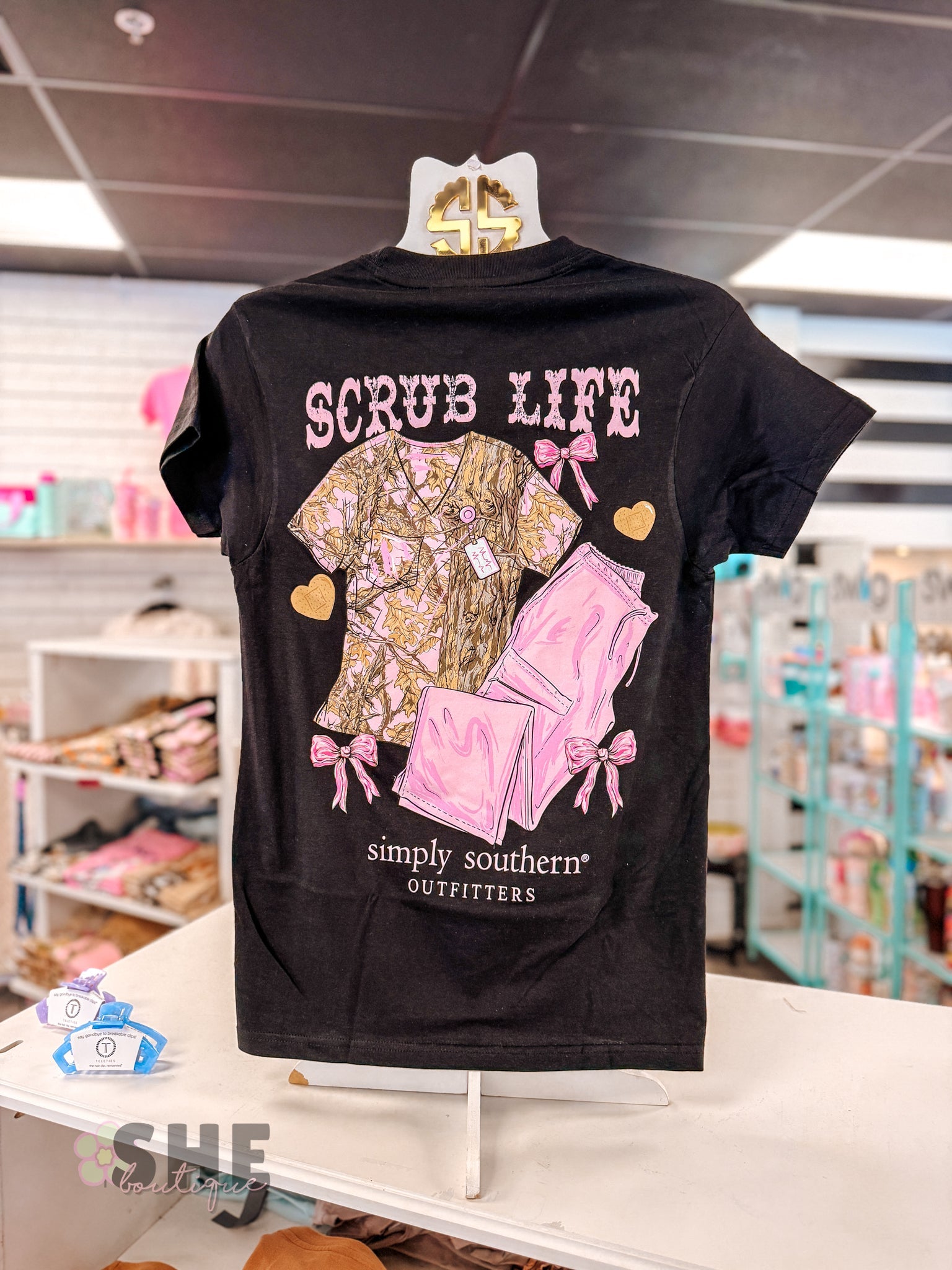 Scrub Life Camo SS Tee - She Chester