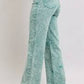 Sea Green Dyed High Waist Dad Jeans 88966 - She Chester