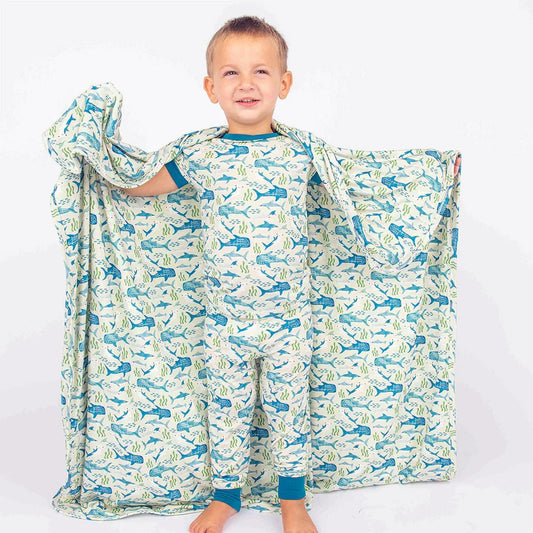 Shark Friends Luxury Bamboo Blanket - She Chester