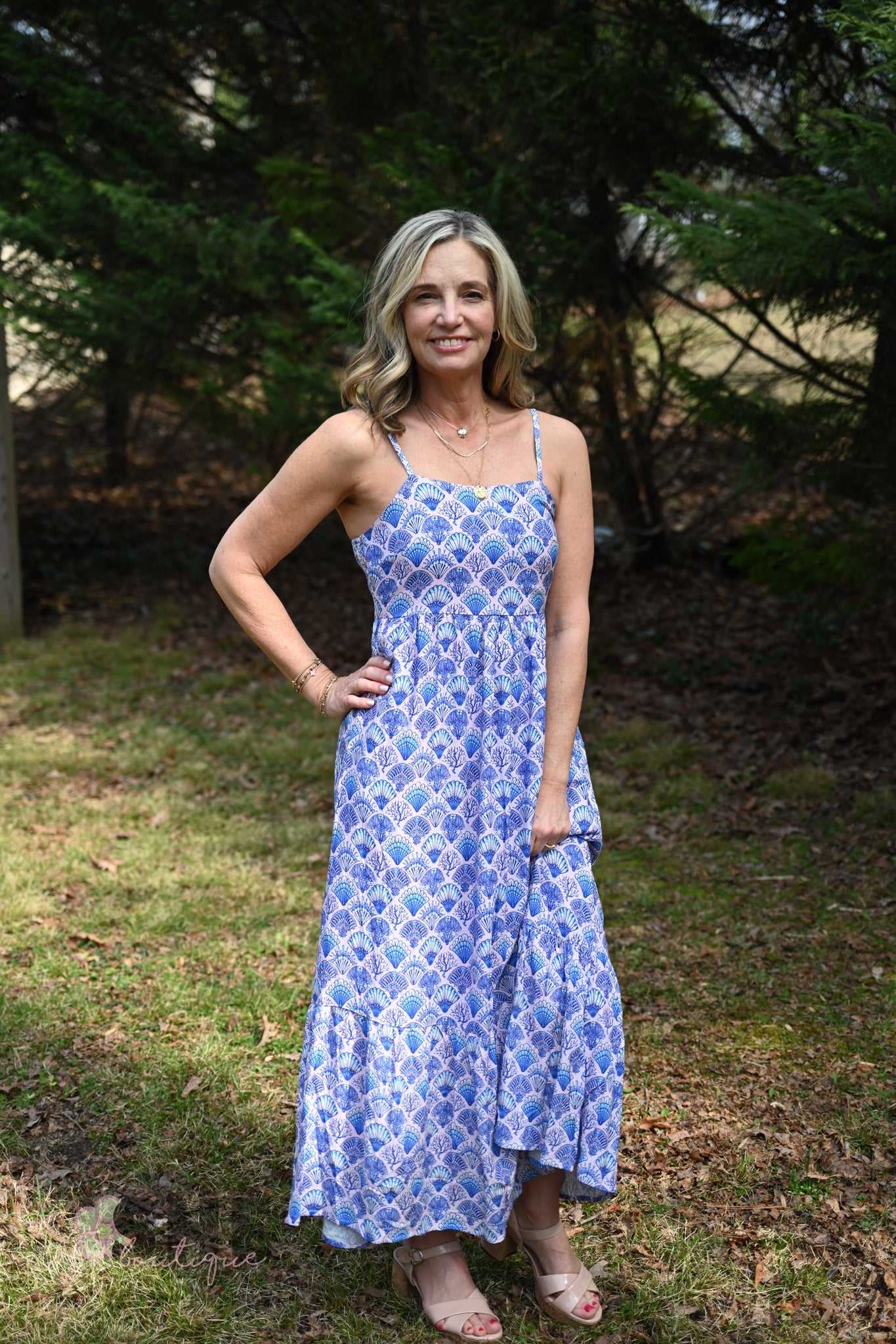Shell Midi Dress - She Chester