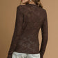 Sherah Brown Lace Long Sleeve - She Chester