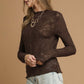 Sherah Brown Lace Long Sleeve - She Chester