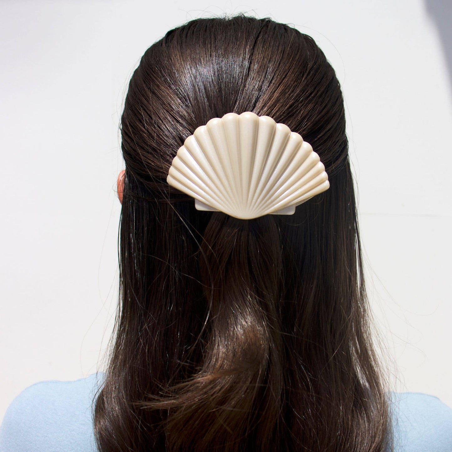 Shimmering Shell | Medium | Flat Hair Clip - She Chester