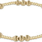 Dignity Joy Pattern 4mm Bead Bracelet - Gold