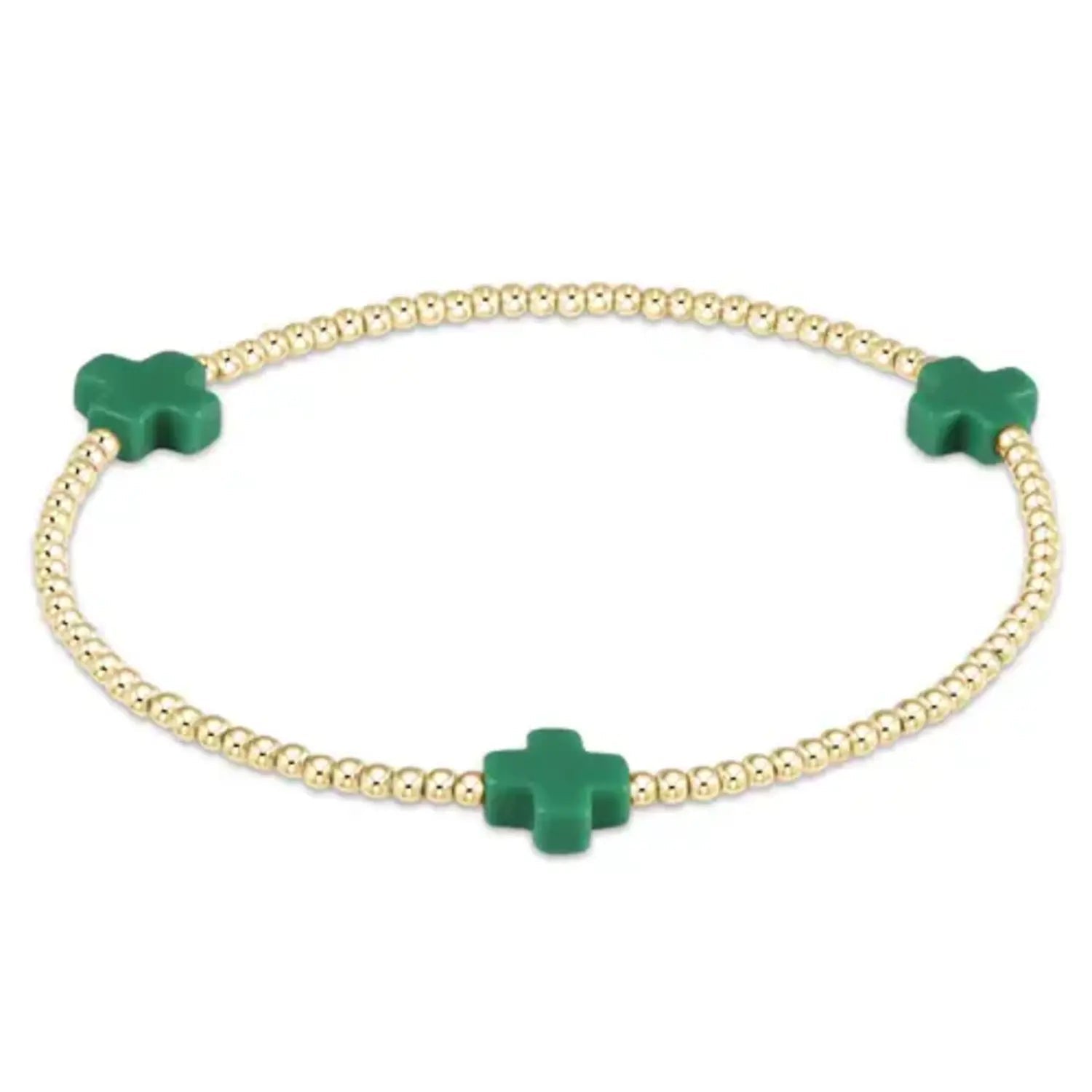 Signature Cross 2mm - Emerald - She Chester
