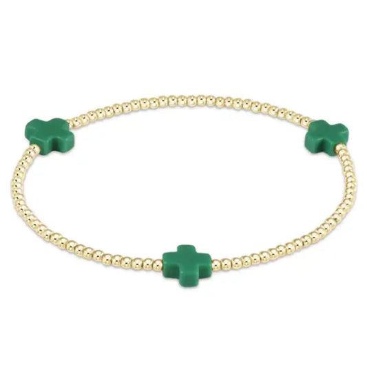 Signature Cross 2mm - Emerald - She Chester