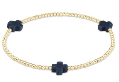Signature Cross 2mm - Navy - She Chester