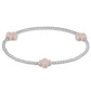 Signature Cross 2mm Silver - Off White - She Chester
