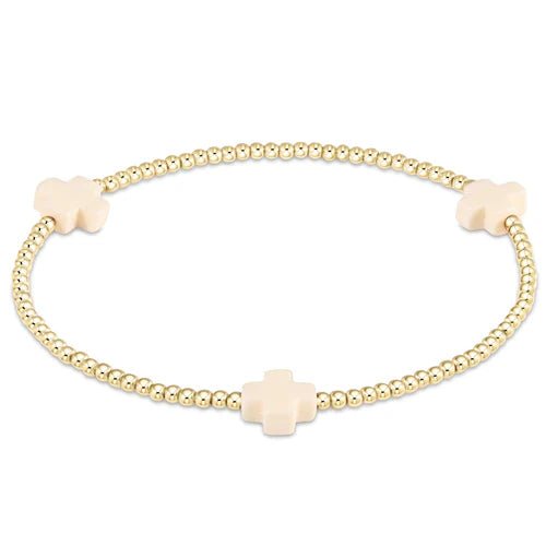 Signature Cross 2mm - White - She Chester
