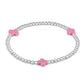 Signature Cross 3mm Silver - Bright Pink - She Chester