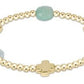 SIGNATURE CROSS ADMIRE GOLD PATTERN 3MM BEAD BRACELET - HOT MESS SS25 - She Chester
