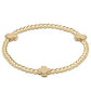 Signature Cross Gold 3mm Bracelet - She Chester