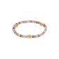Signature Cross Gold 4mm Gemstone Bracelet - Botswana Agate - She Chester