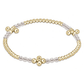 Signature Cross Gold Bliss Pattern 2.5mm Bead Bracelet Pearl - She Chester