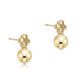 Signature Cross Small Gold Stud - Classic Gold - She Chester