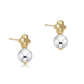 Signature Cross Small Mixed Metal Stud - She Chester