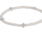 Signature Cross Small Pearl 3mm Silver Bracelet - She Chester