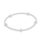 Signature Cross Small Sterling Silver 2mm Bead Bracelet - She Chester