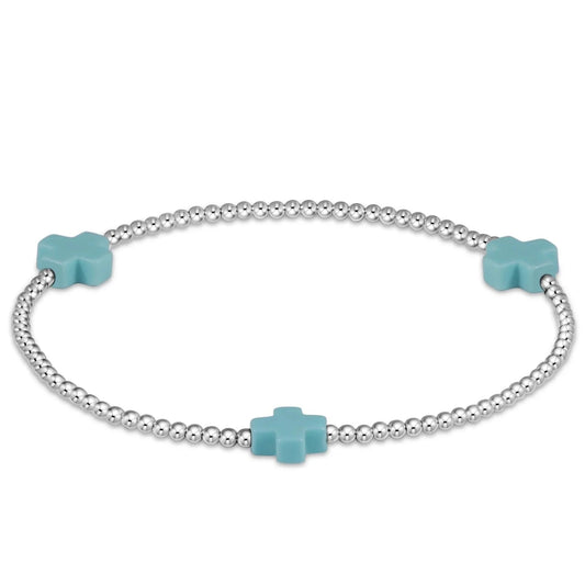 Signature Cross Sterling 3mm Turquoise - She Chester