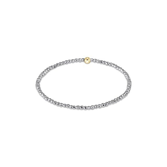 Silver Faceted Hematite 2mm Bead Bracelet - She Chester