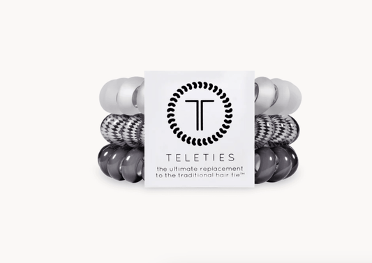 Silver Flames Large Hair Ties - She Chester