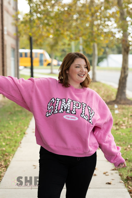 Simply Oversized Pink Polka Dot - She Chester