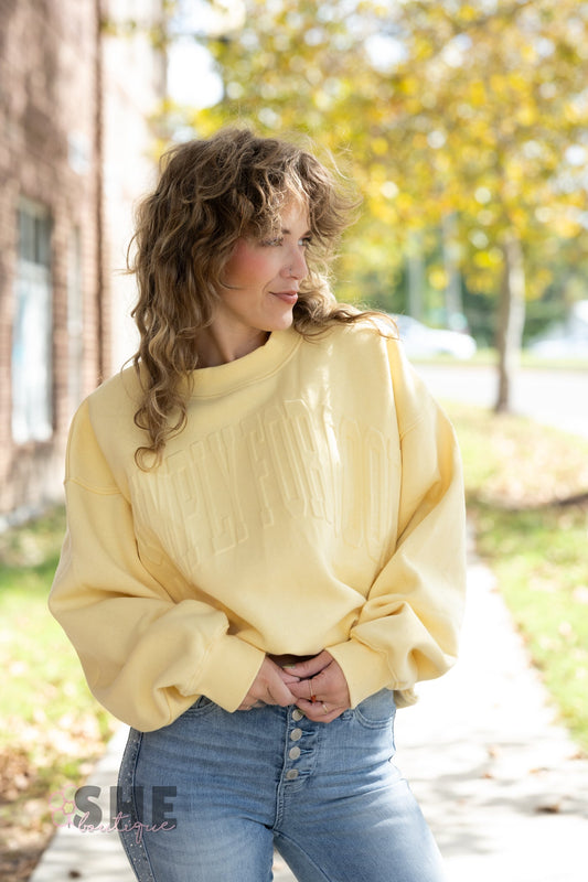 Simply Oversized Yellow For Good - She Chester