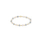 Sincerity Gemstone & Pearl 4mm Bracelet - Aquamarine - She Chester