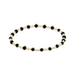 Sincerity Gold 3MM Bracelet - Faceted Onyx - She Chester