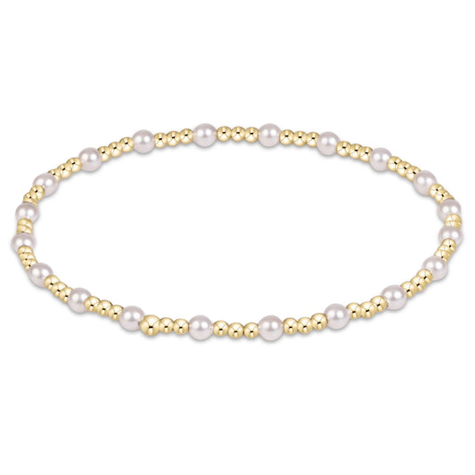 Sincerity Pearl 3mm Bracelet - She Chester