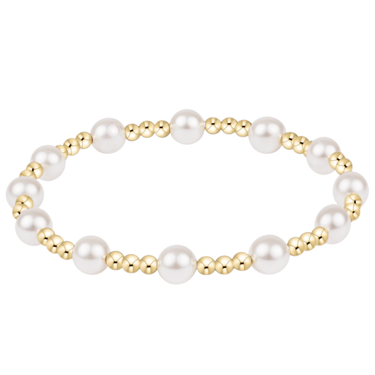 Sincerity Pearl 6mm Bracelet - She Chester