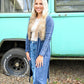 Slate Blue Knit Cardigan - She Chester