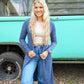Slate Blue Knit Cardigan - She Chester