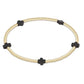 Small Signature Cross Gold 2mm Charcoal - She Chester