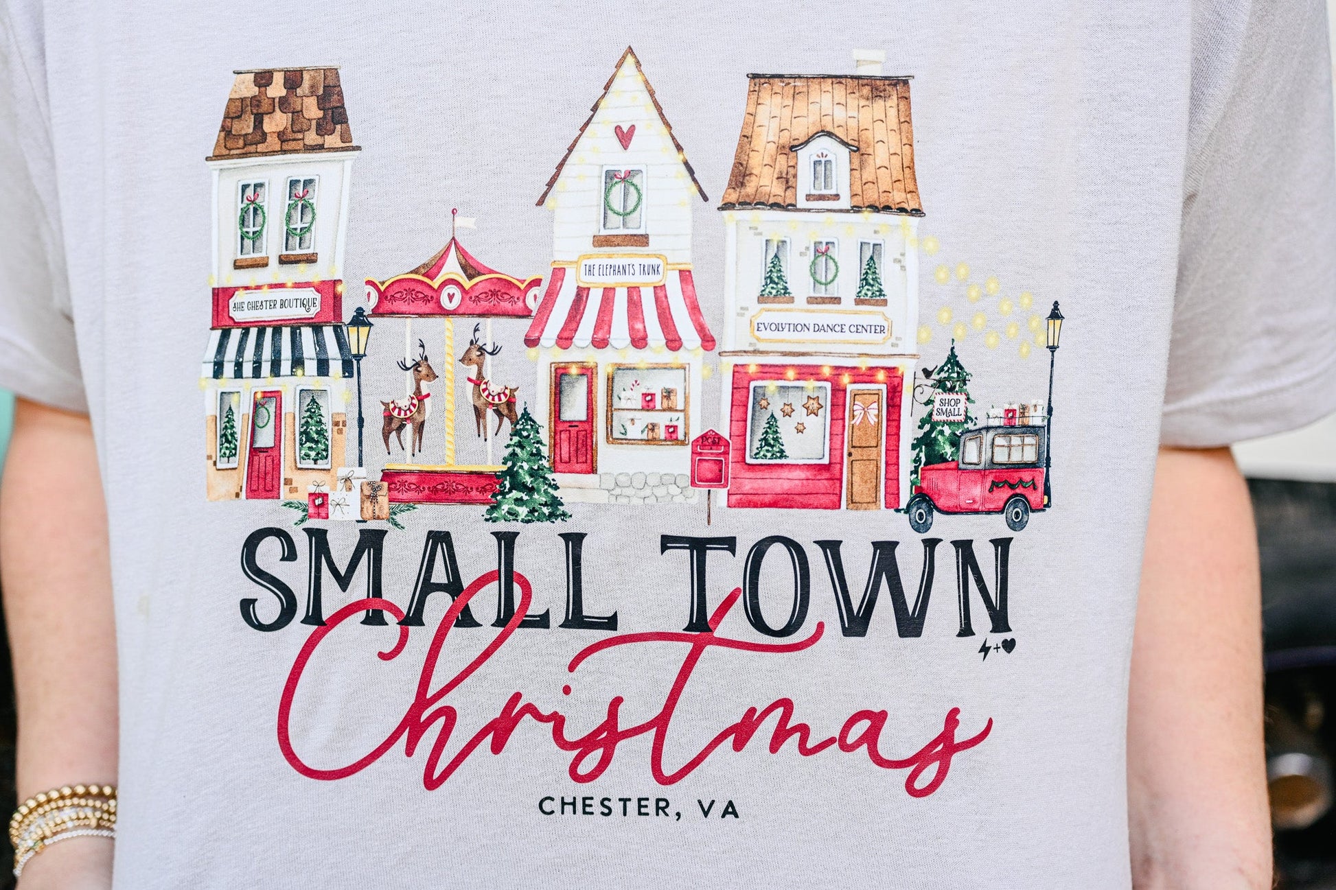 Small Town Christmas Tee - She Chester