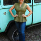 Snatched Olive Zip Top - She Chester