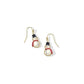 Snowman Drop Earrings - Gold Ivory Mother Of Pearl - She Chester