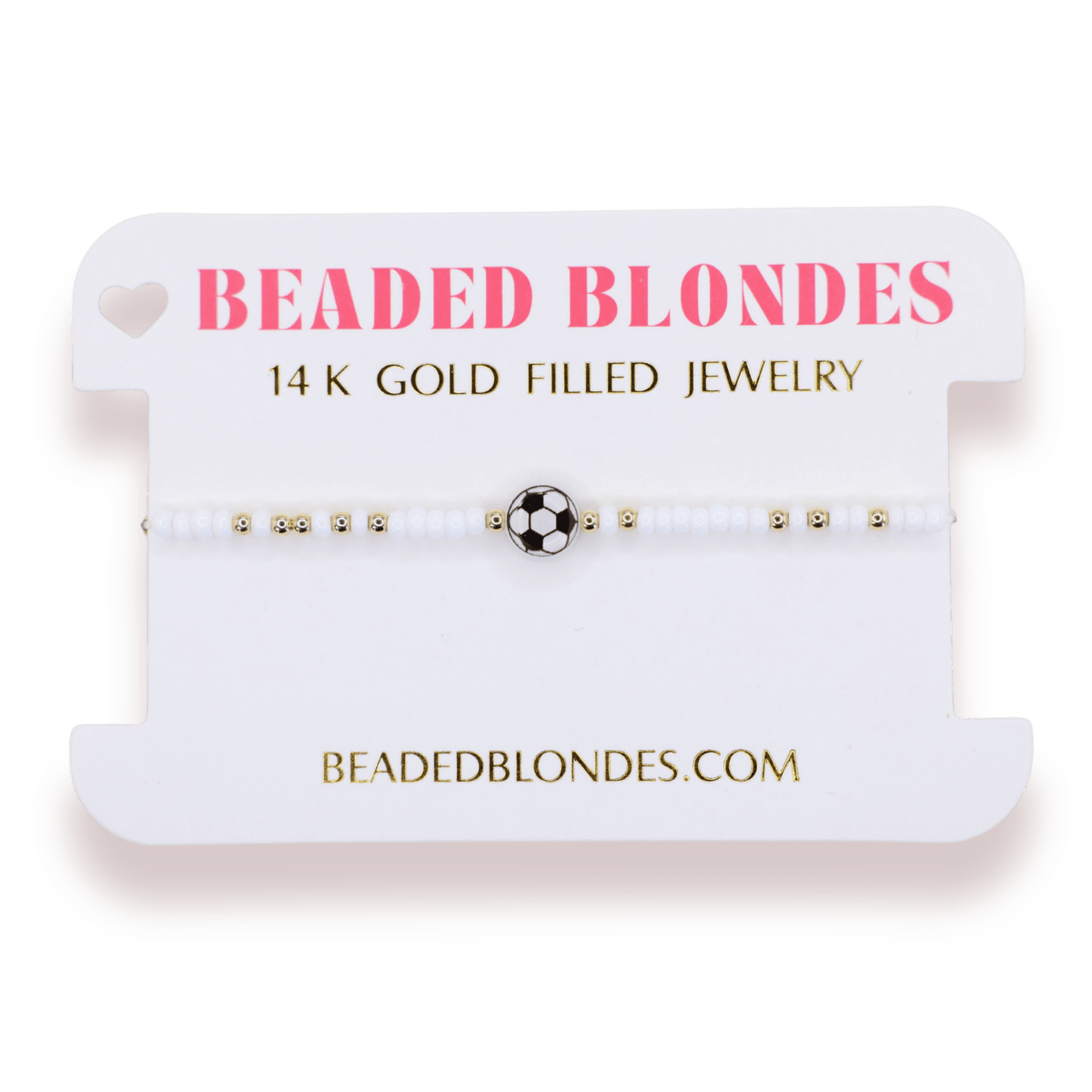 Soccer Ball Bracelet on Color: Standard 6.75 inch - She Chester