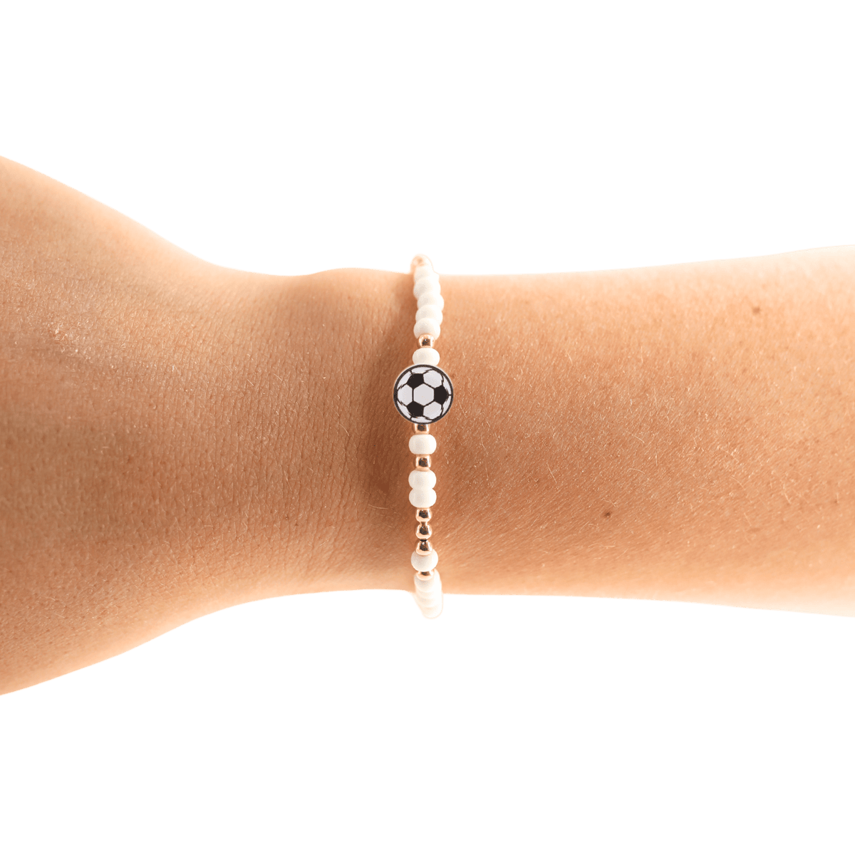 Soccer Ball Bracelet on Color: Standard 6.75 inch - She Chester