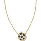 SOCCER SHORT PENDANT NECKLACE GOLD IVORY MOTHER OF PEARL - She Chester