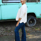 Soft Dreams Cream Scallop Sweater - She Chester