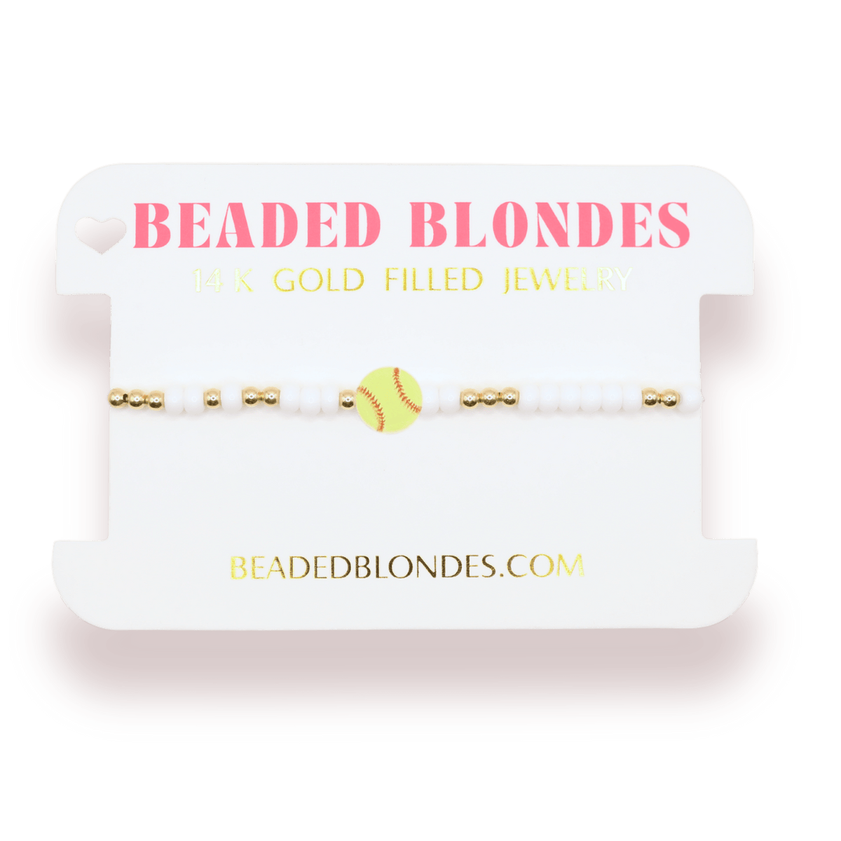 Softball Bracelet on Color: Standard 6.75 inch - She Chester