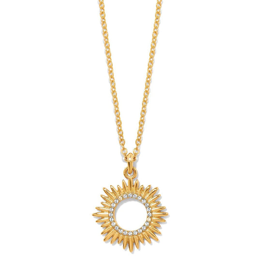 Solara Mini Sun Gold Necklace - JM7715 - She Chester