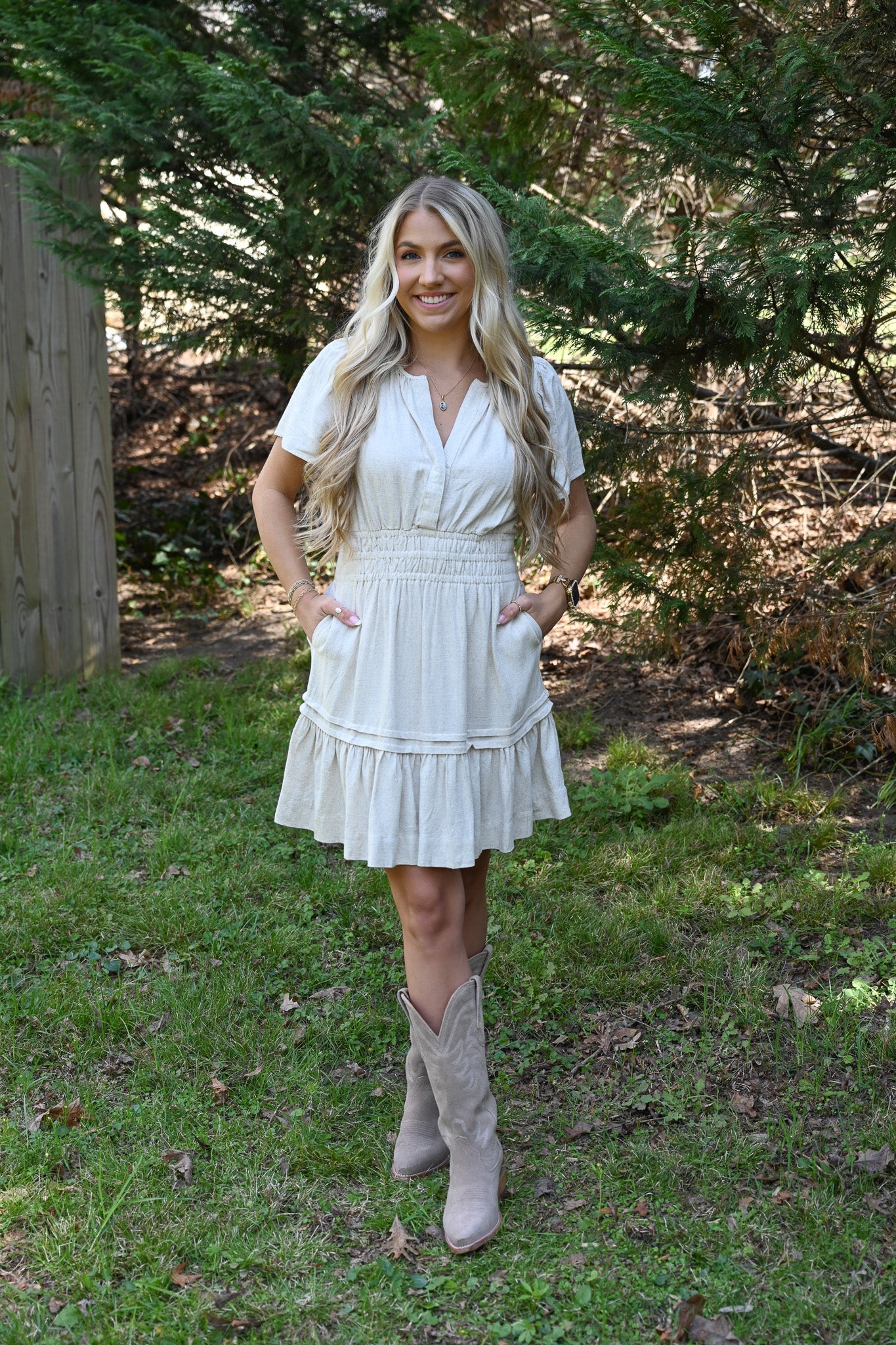 Somner Off White Dress - She Chester